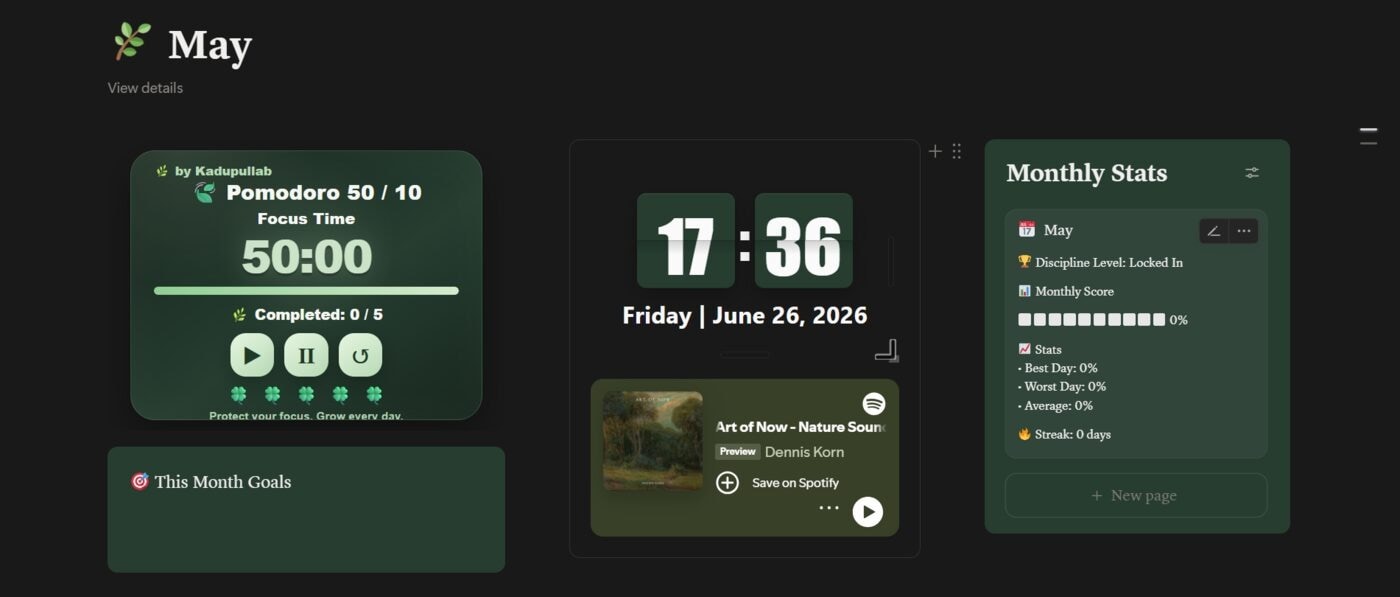 Pomodoro timer and flip clock